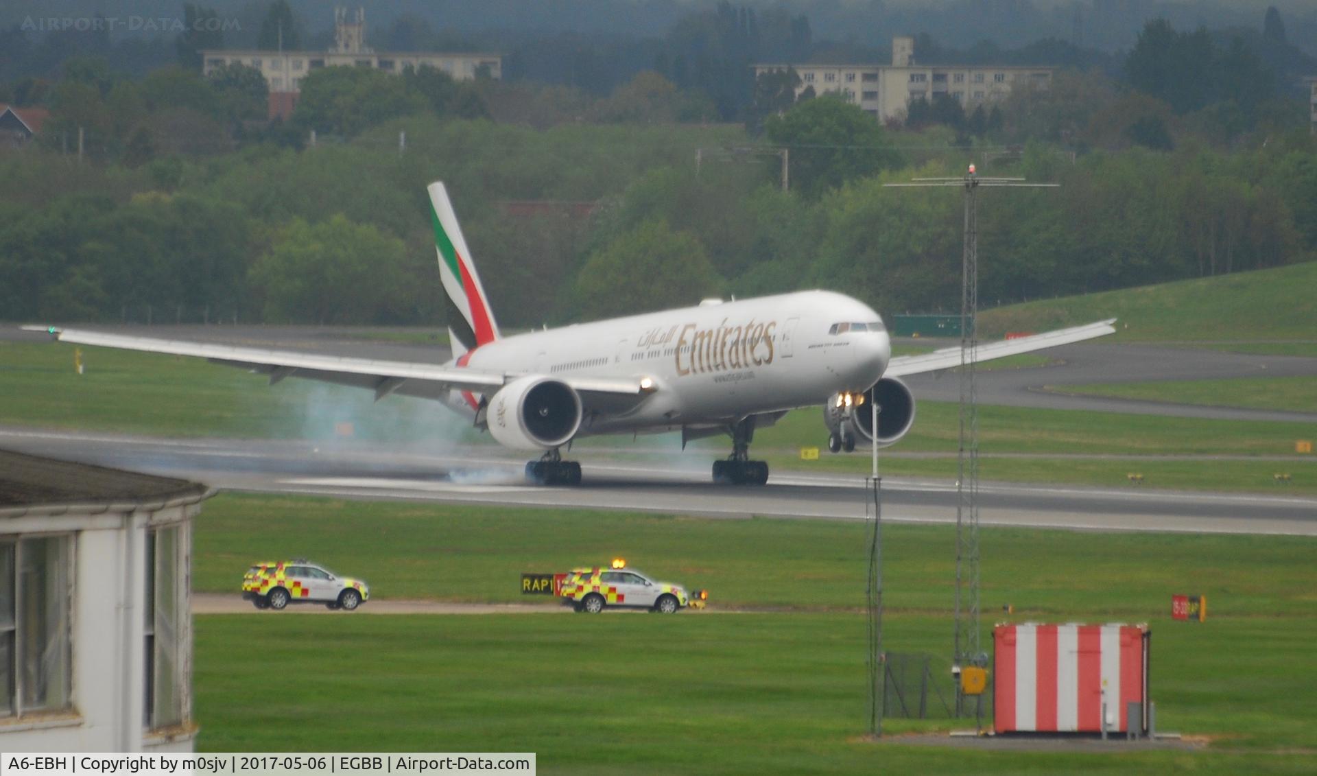 A6-EBH, 2005 Boeing 777-31H/ER C/N 32707, At BHX from the Car Park