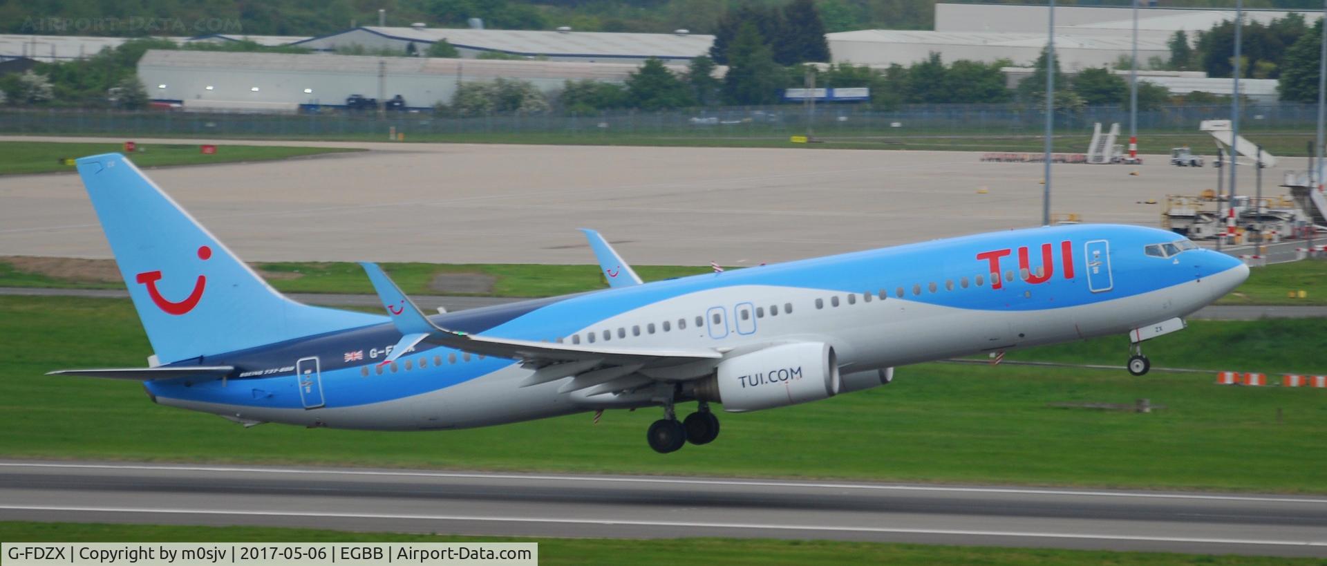 G-FDZX, 2011 Boeing 737-8K5 C/N 37258, At BHX from the Car Park