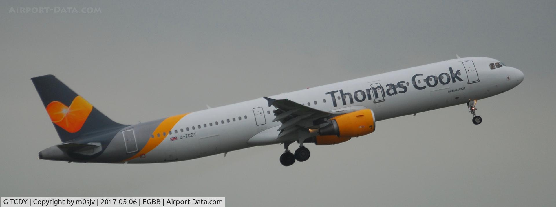 G-TCDY, 2002 Airbus A321-213 C/N 1881, At BHX from the Car Park