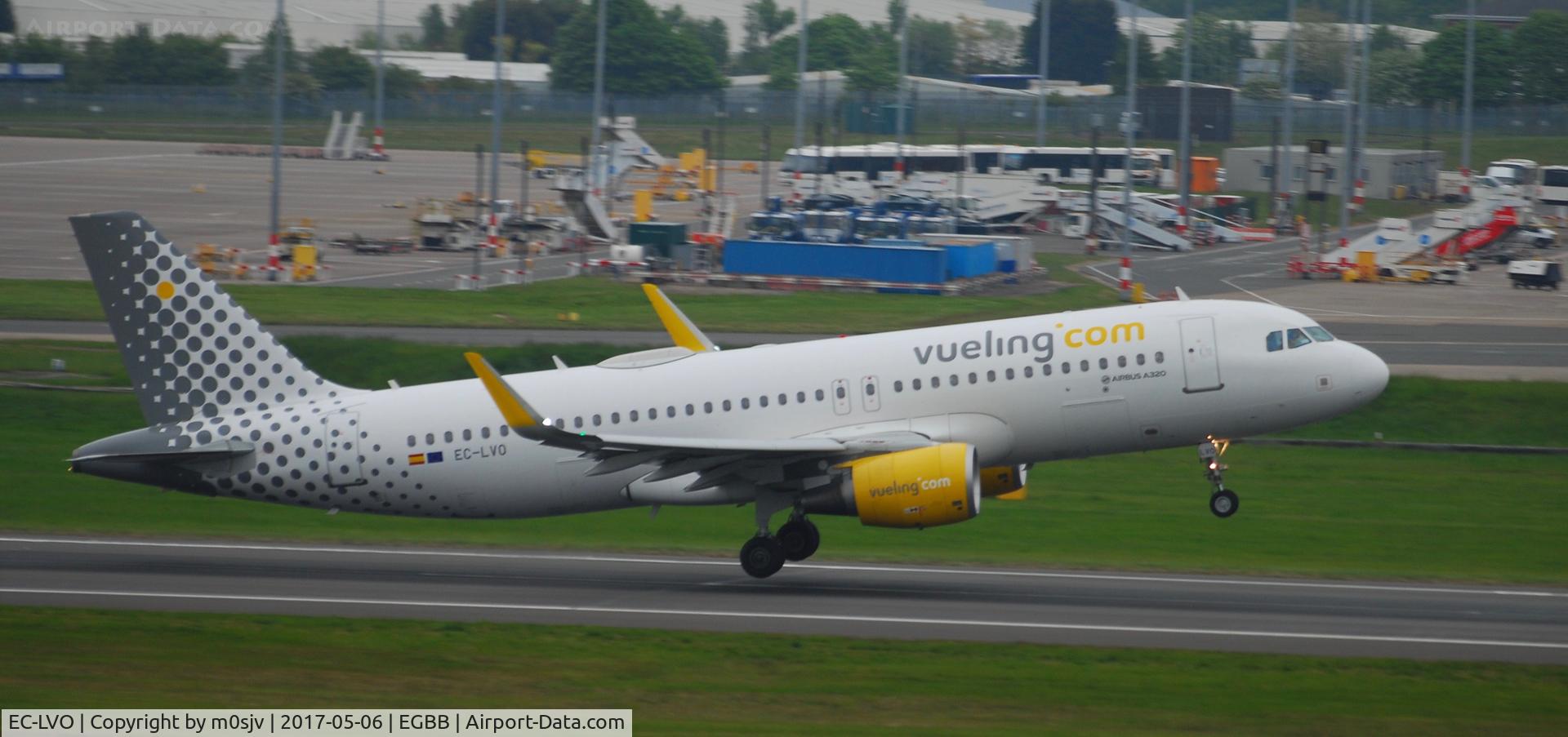 EC-LVO, 2013 Airbus A320-214 C/N 5533, At BHX from the Car Park