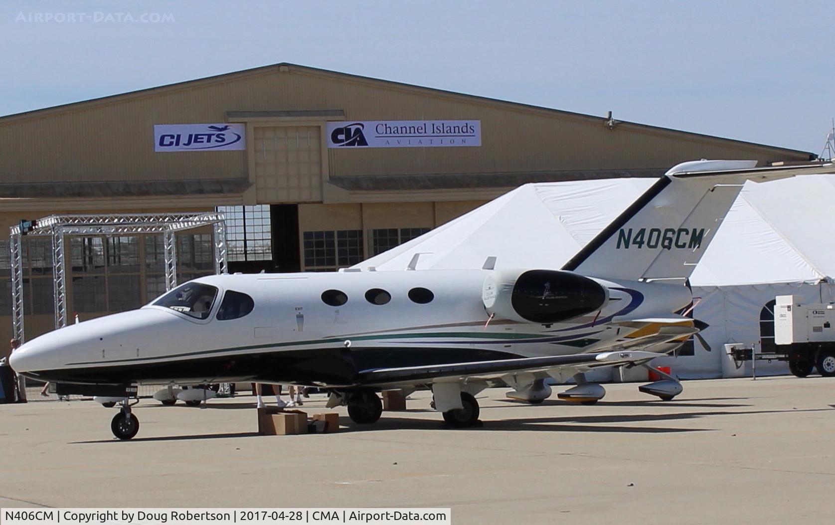 N406CM, 2007 Cessna 510 Citation Mustang Citation Mustang C/N 510-0015, 2007 Cessna 510 CITATION MUSTANG, two P&W(C)PT615F-A Turbofans 1,350 lb st each, at AOPA FLY-IN