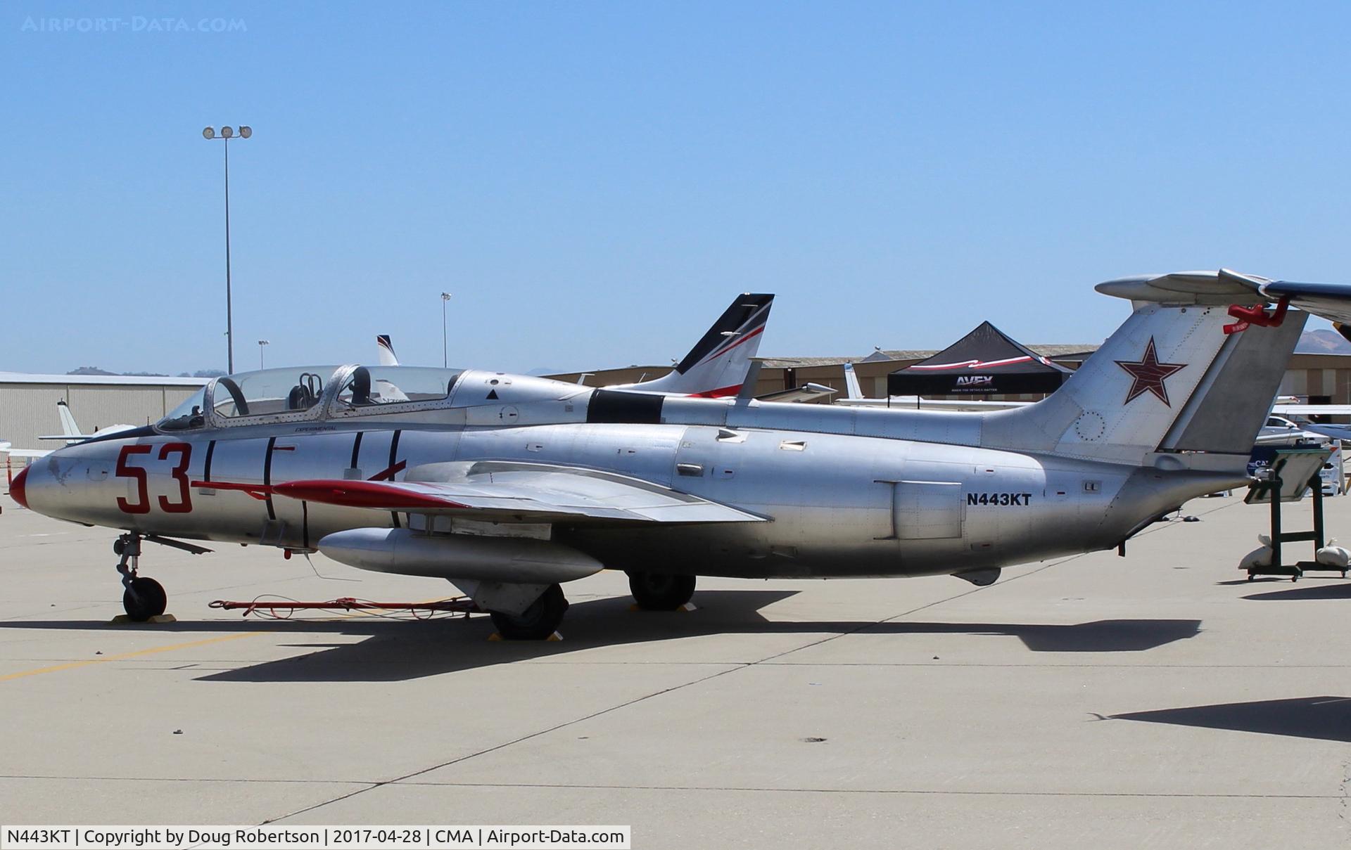 N443KT, 1968 Aero L-29C Delfin C/N 892876, 1968 Aero Vodochody L-29C DELFIN (Dolphin), Motorlet M-701C 500 turbojet 1,960 lb st, Experimental class warbird, at AOPA FLY-IN