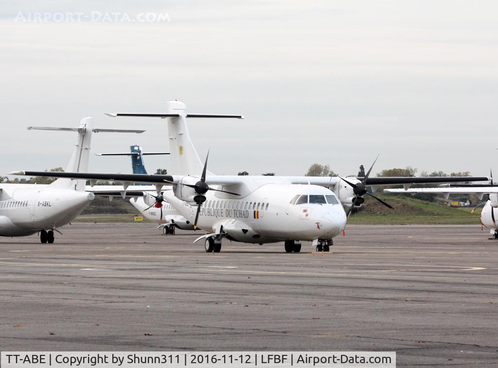 TT-ABE, 1991 ATR 42-300 C/N 230, Parked @ LFBF for maintenance...
