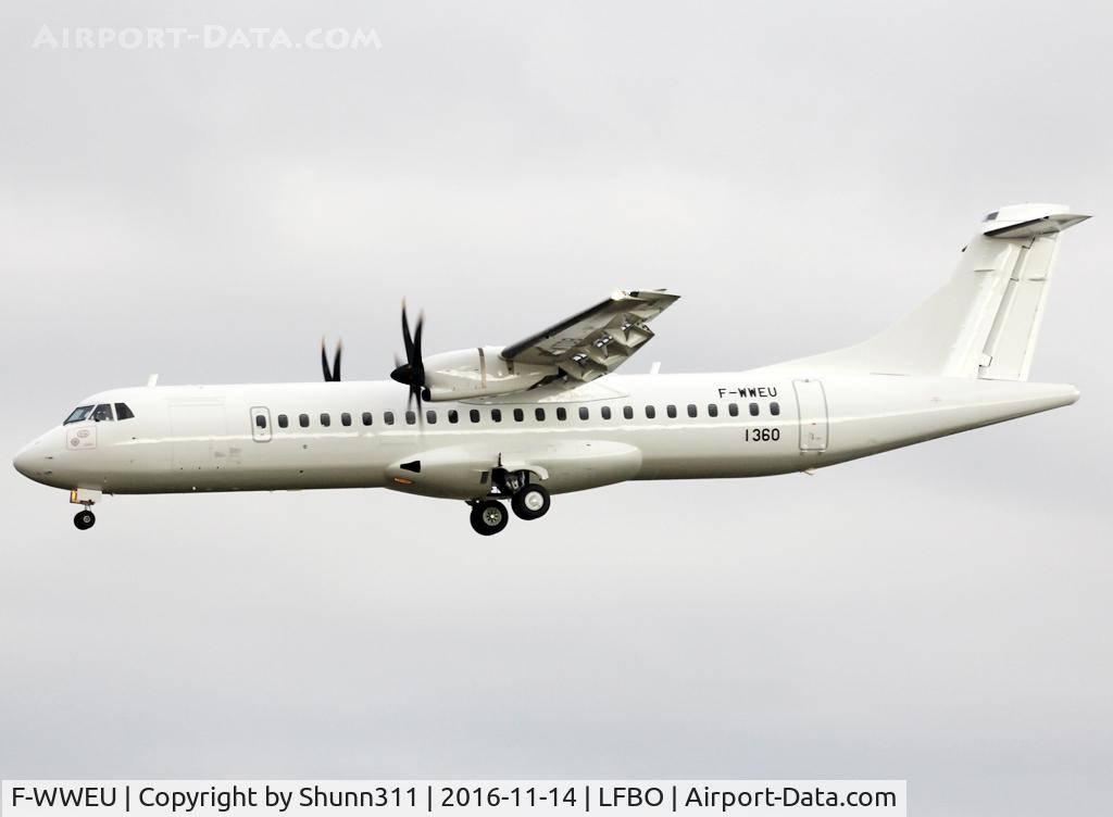 F-WWEU, 2016 ATR 72-600 (72-212A) C/N 1360, C/n 1360 - To be F-WTDB