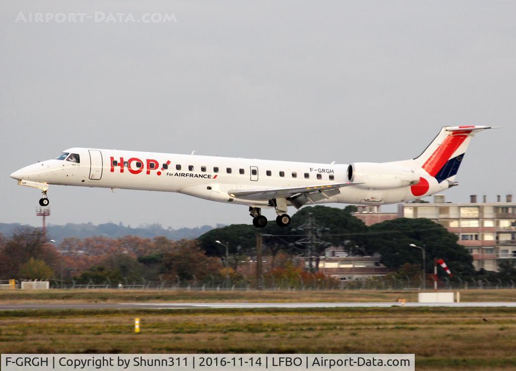 F-GRGH, 1999 Embraer EMB-145EU (ERJ-145EU) C/N 145120, Landing rwy 32R