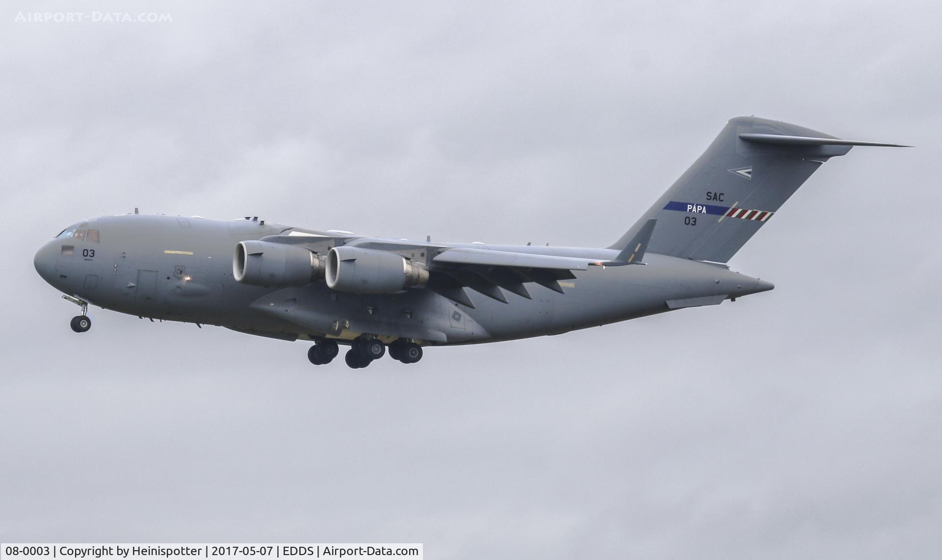 08-0003, 2009 Boeing C-17A Globemaster III C/N F-211/SAC-3, 08-0003 at Stuttgart Airport
