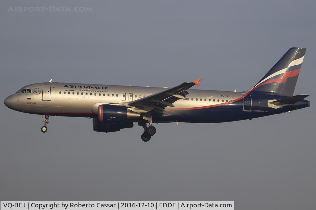 VQ-BEJ, 2010 Airbus A320-214 C/N 4160, Frankfurt 2016