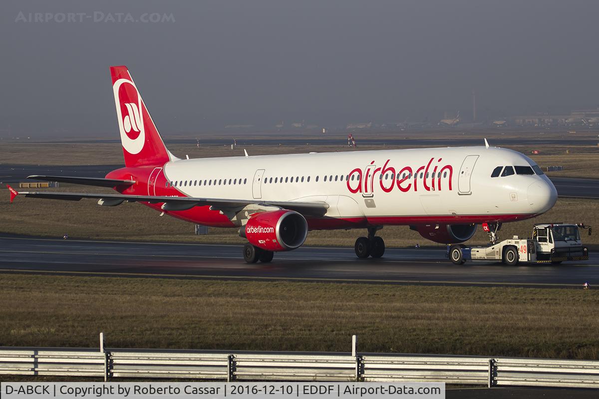 D-ABCK, 2011 Airbus A321-211 C/N 5133, Frankfurt 2016