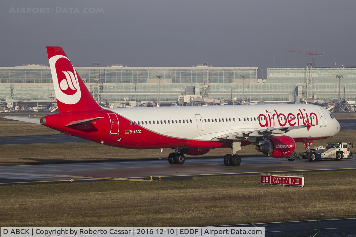 D-ABCK, 2011 Airbus A321-211 C/N 5133, Frankfurt 2016