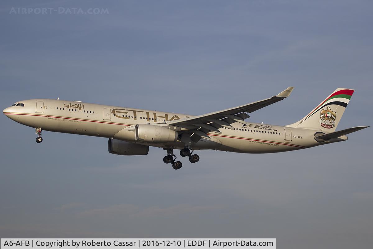 A6-AFB, 2009 Airbus A330-343X C/N 1081, Frankfurt 2016