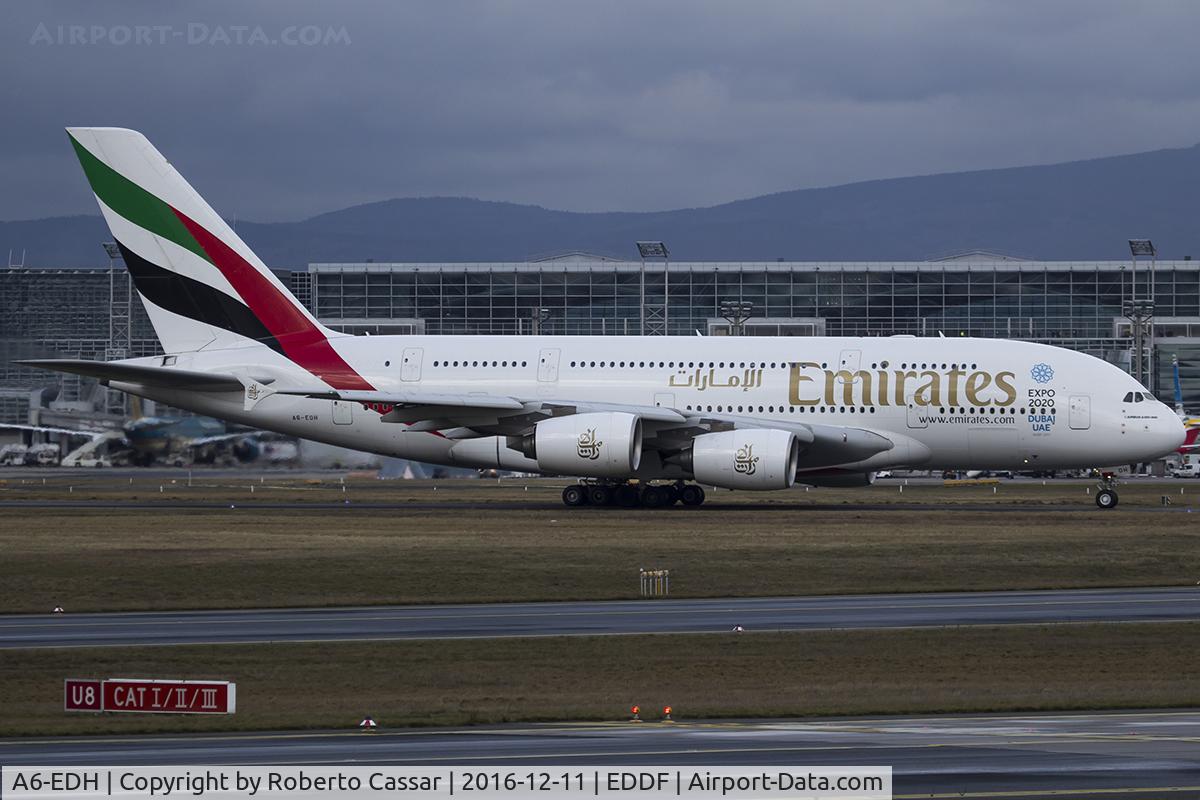 A6-EDH, 2009 Airbus A380-861 C/N 025, Frankfurt 2016