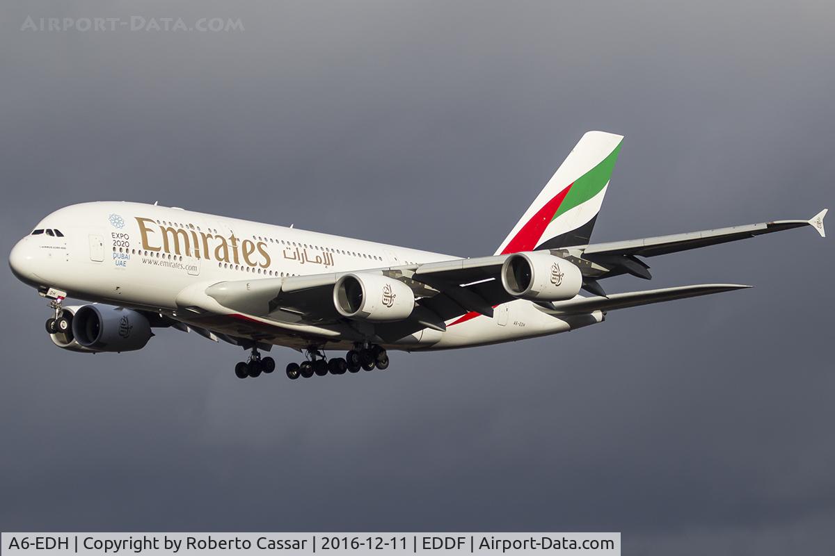 A6-EDH, 2009 Airbus A380-861 C/N 025, Frankfurt 2016