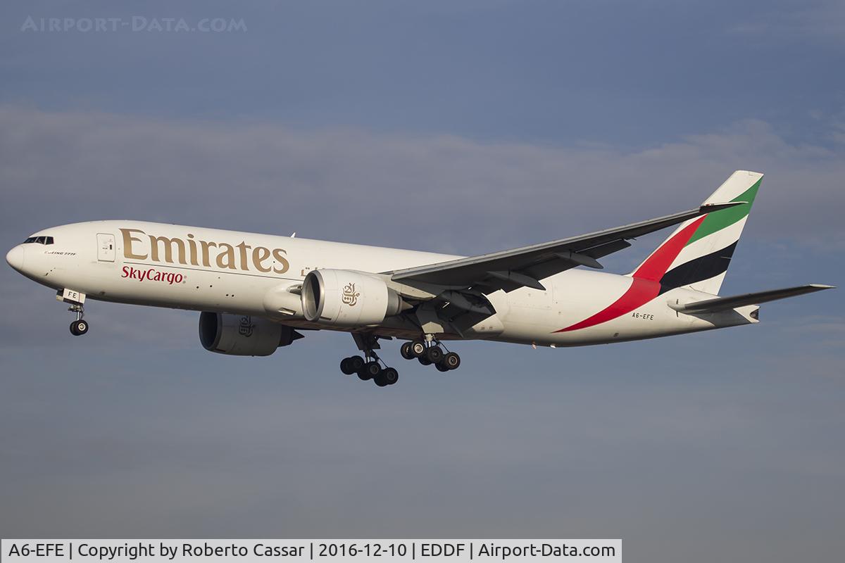 A6-EFE, 2009 Boeing 777-F1H C/N 35607, Frankfurt 2016