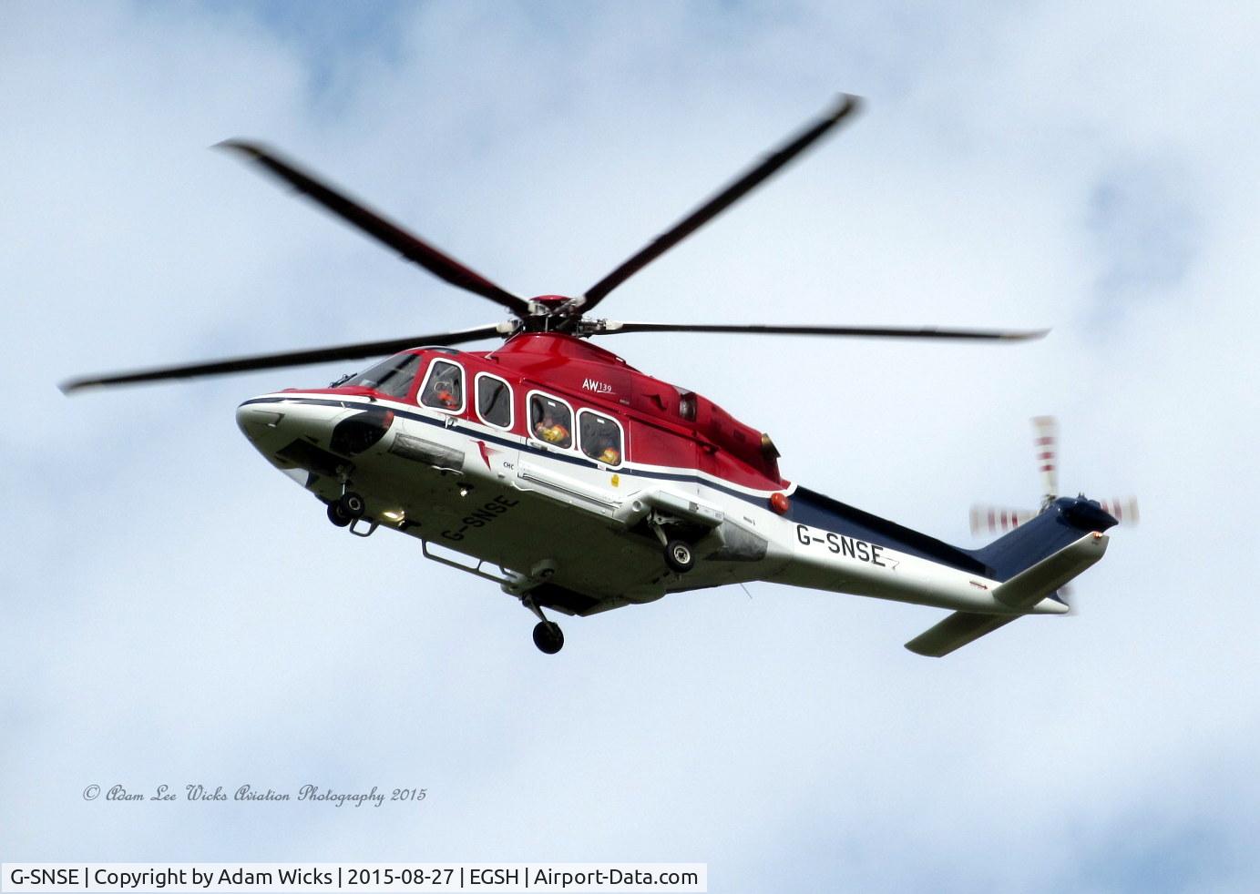 G-SNSE, 2014 AgustaWestland AW-139 C/N 31561, Taken of CHC Scotia LTD  AW139 Approach Runway 27 R