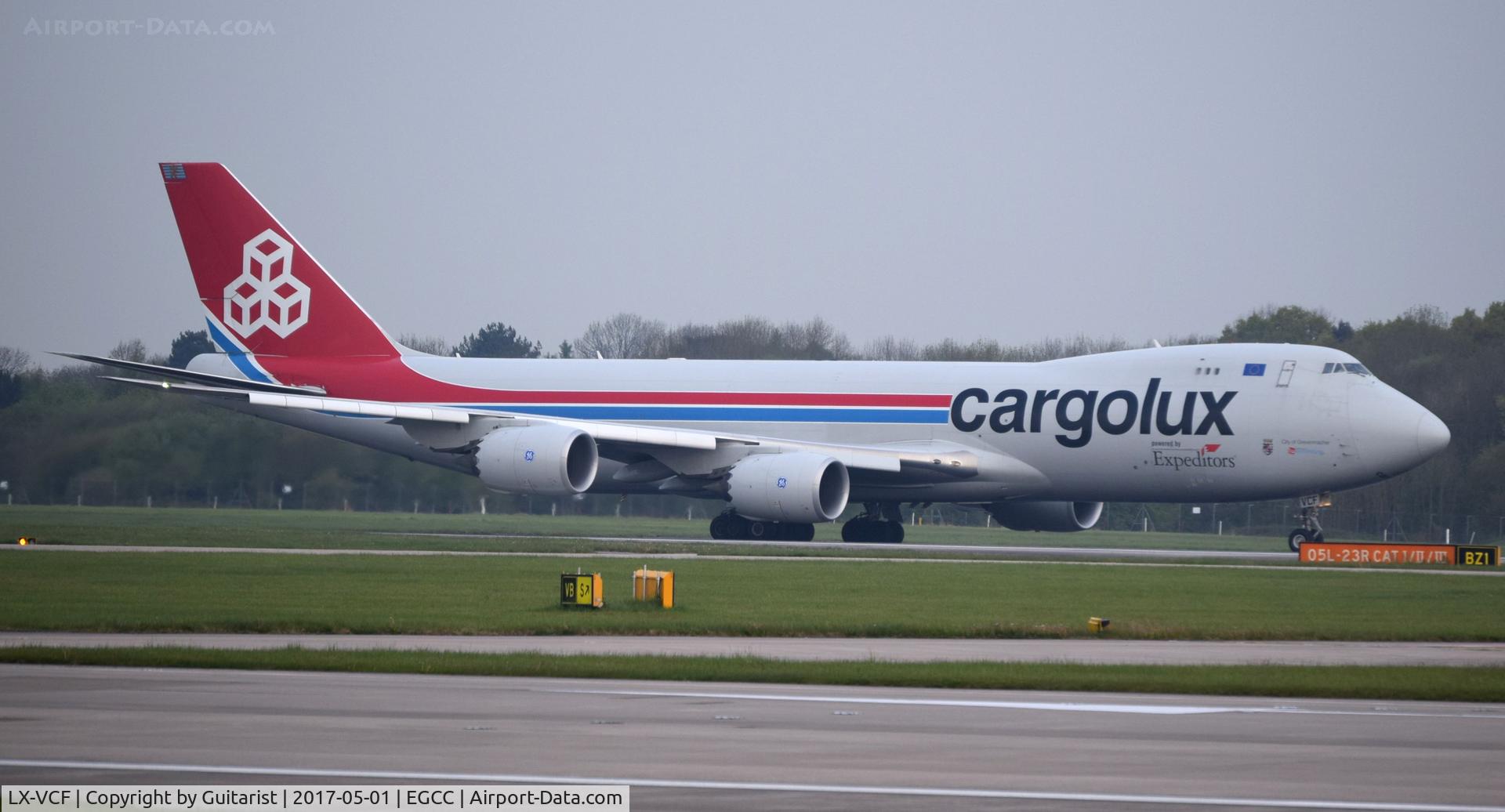 LX-VCF, 2012 Boeing 747-8R7F C/N 35811, At Manchester