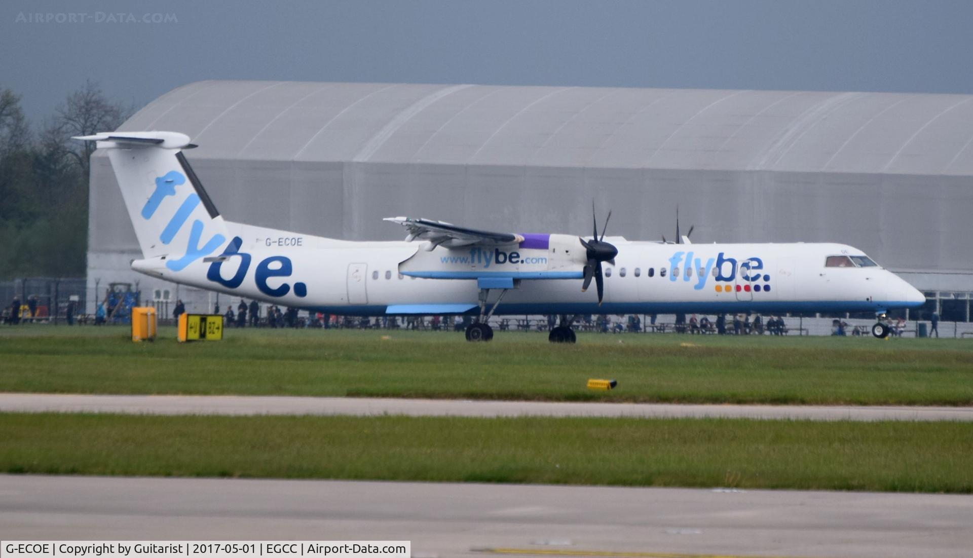 G-ECOE, 2008 De Havilland Canada DHC-8-402Q Dash 8 C/N 4212, At Manchester