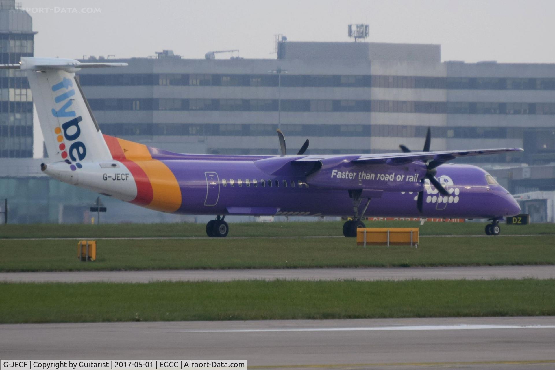 G-JECF, 2004 De Havilland Canada DHC-8-402Q Dash 8 C/N 4095, At Manchester