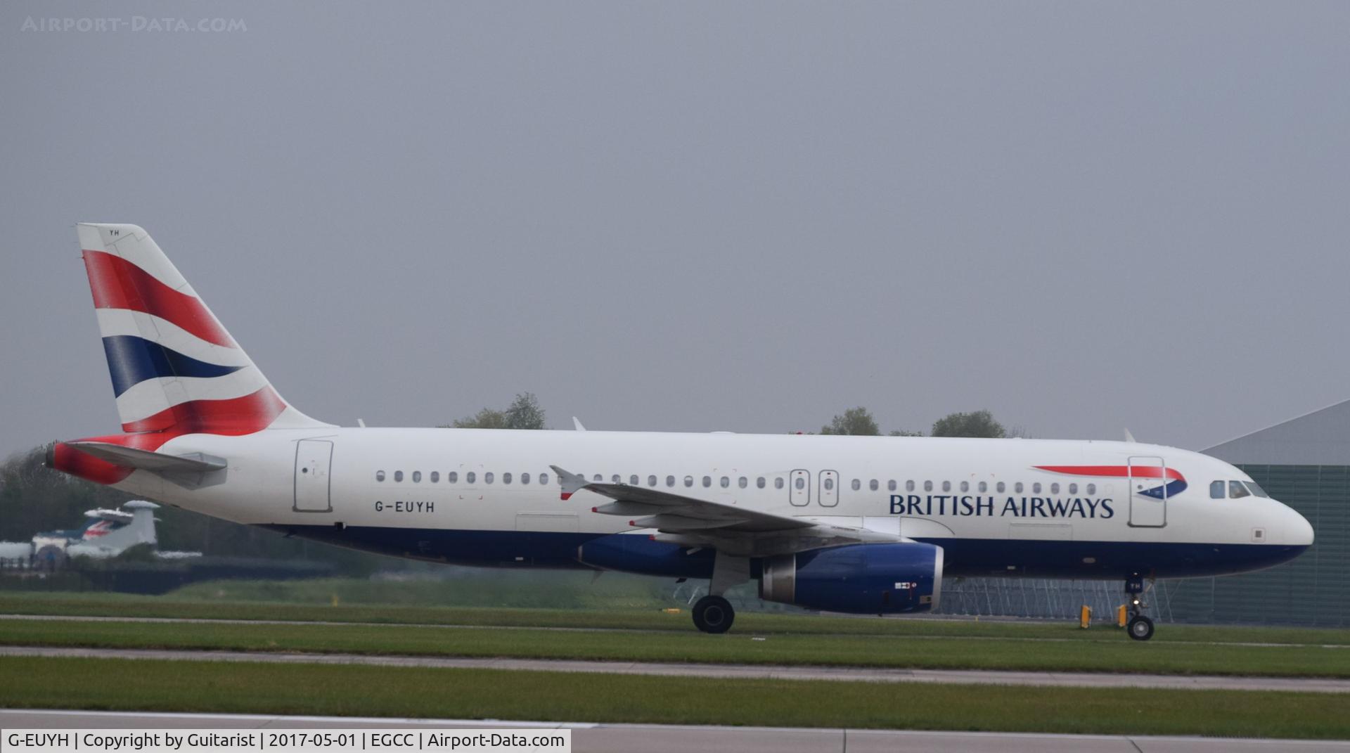 G-EUYH, 2010 Airbus A320-232 C/N 4265, At Manchester