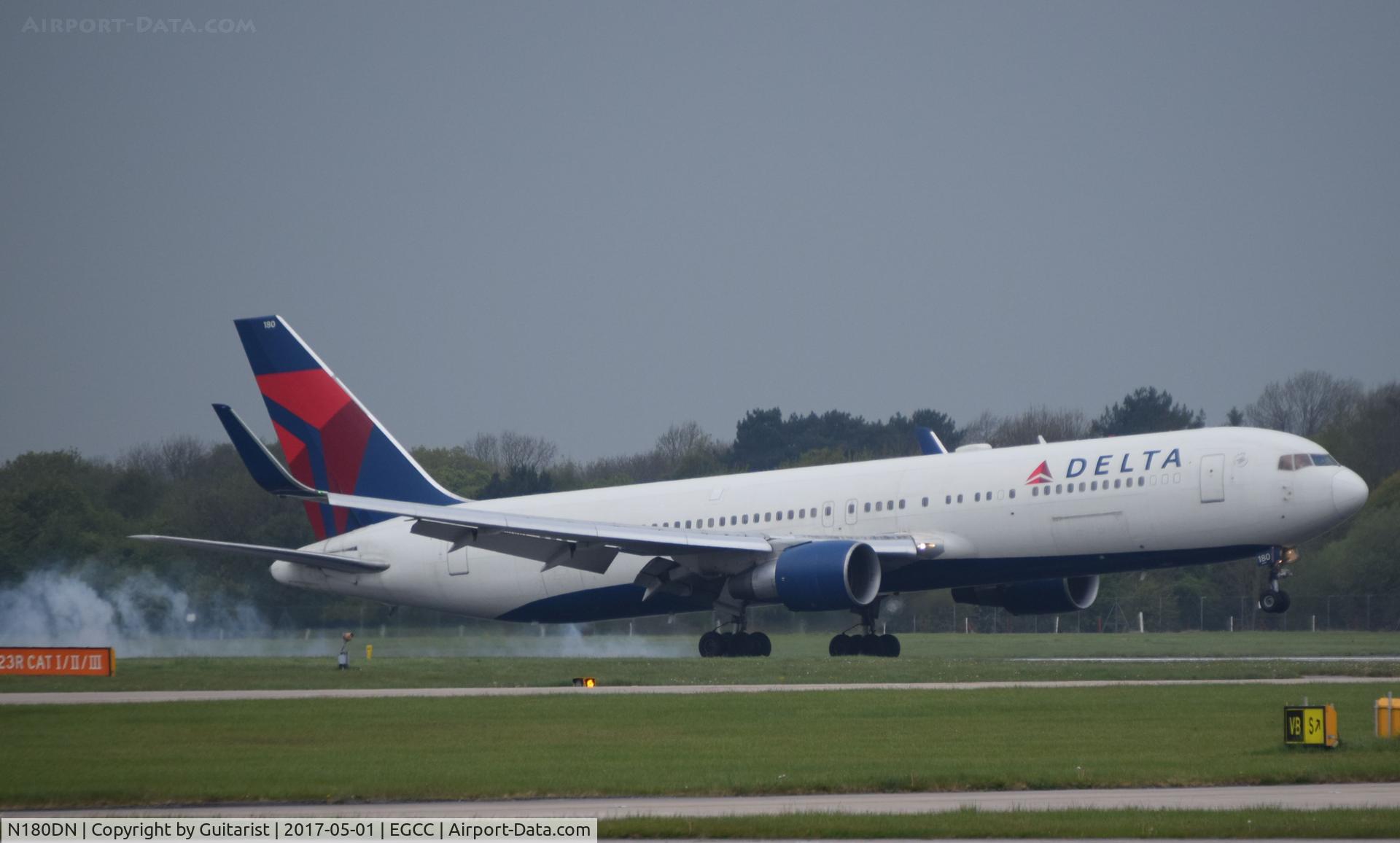 N180DN, 1992 Boeing 767-332 C/N 25985, At Manchester
