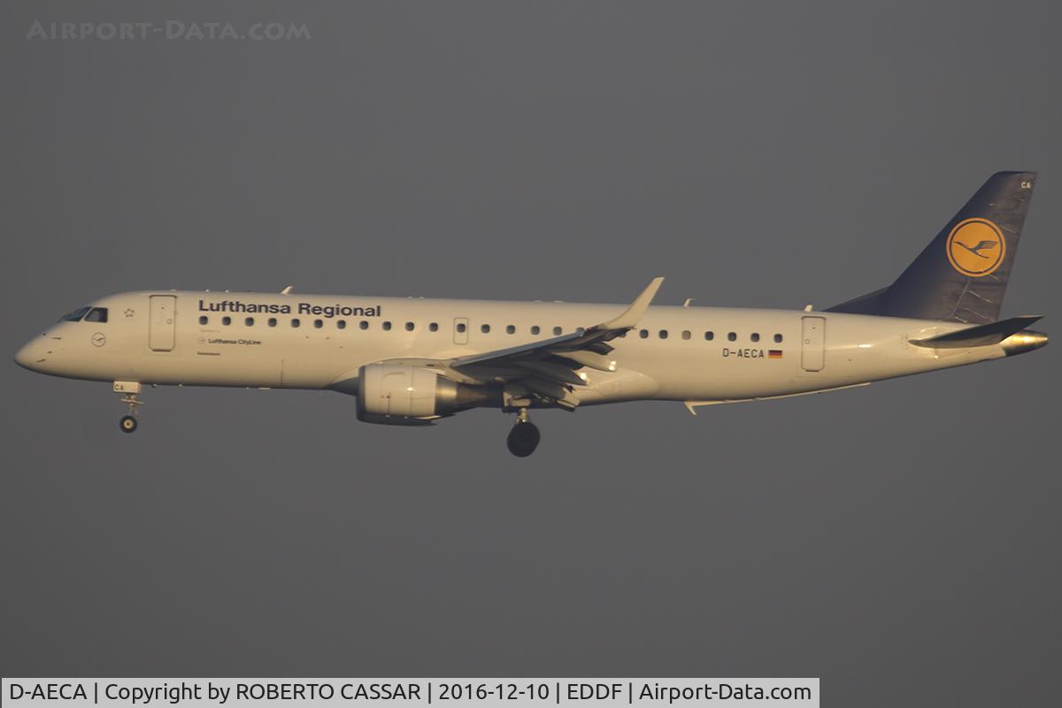 D-AECA, 2009 Embraer 190LR (ERJ-190-100LR) C/N 19000327, Frankfurt 2016