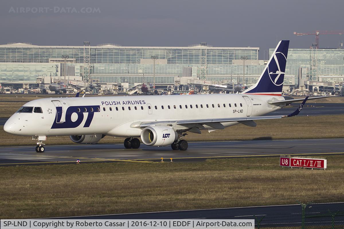 SP-LND, 2012 Embraer 195LR (ERJ-190-200LR) C/N 19000516, Frankfurt 2016