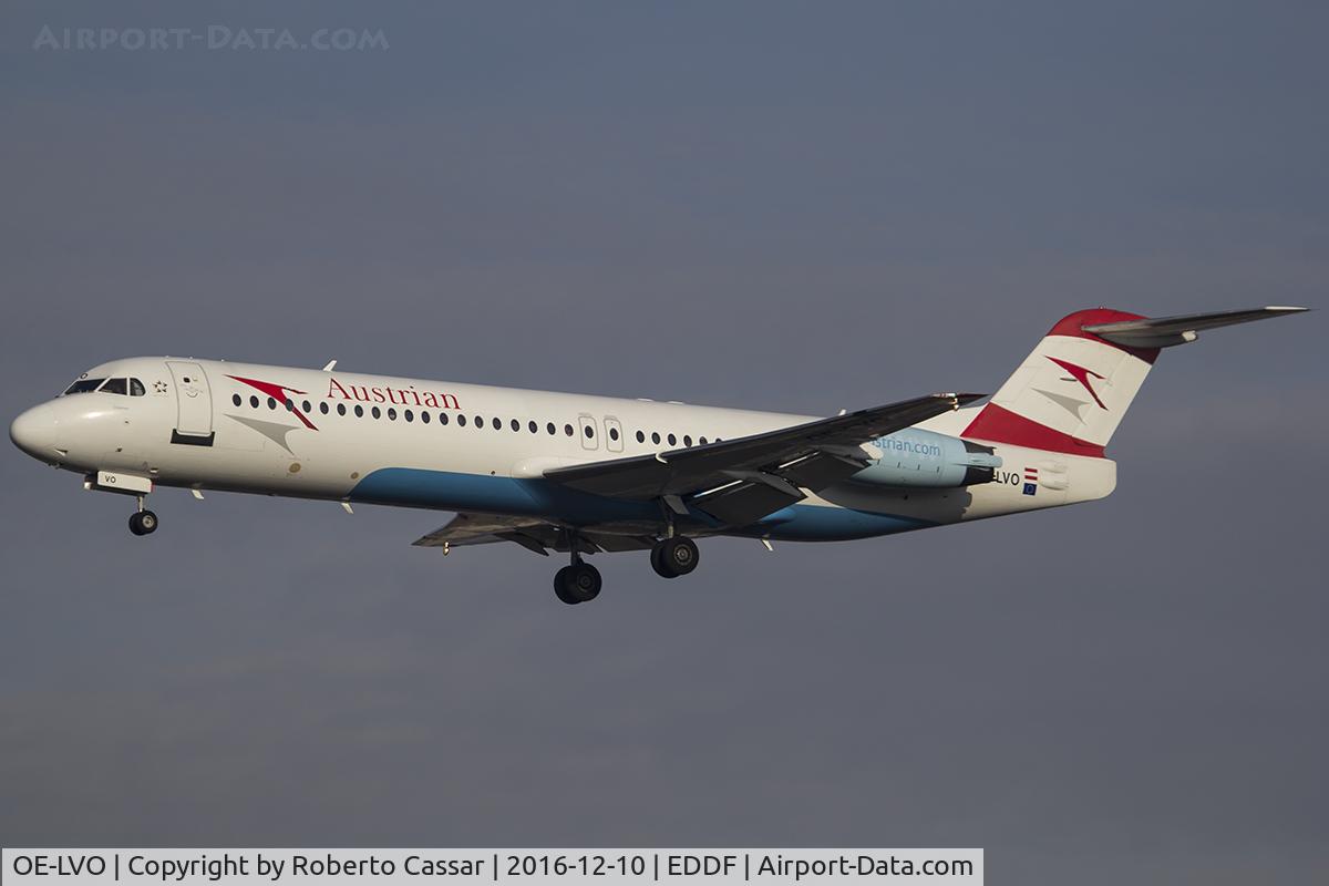 OE-LVO, 1993 Fokker 100 (F-28-0100) C/N 11460, Frankfurt 2016