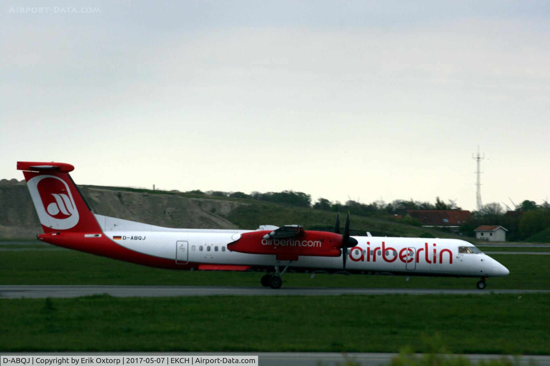 D-ABQJ, 2009 De Havilland Canada DHC-8-402Q Dash 8 C/N 4274, D-ABQJ taking off rw 22R