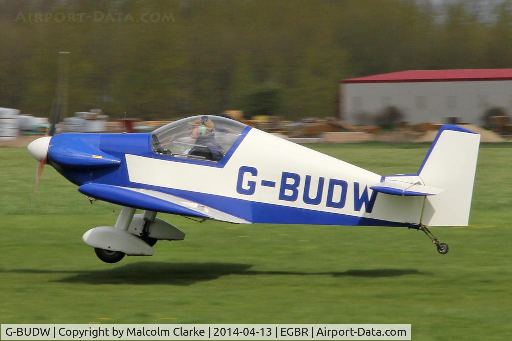 G-BUDW, 1992 Brugger MB-2 Colibri C/N PFA 043-10644, Brugger MB2 Colibri at Beighton Airfield's Early Bird Fly-In. April 13th 2014.