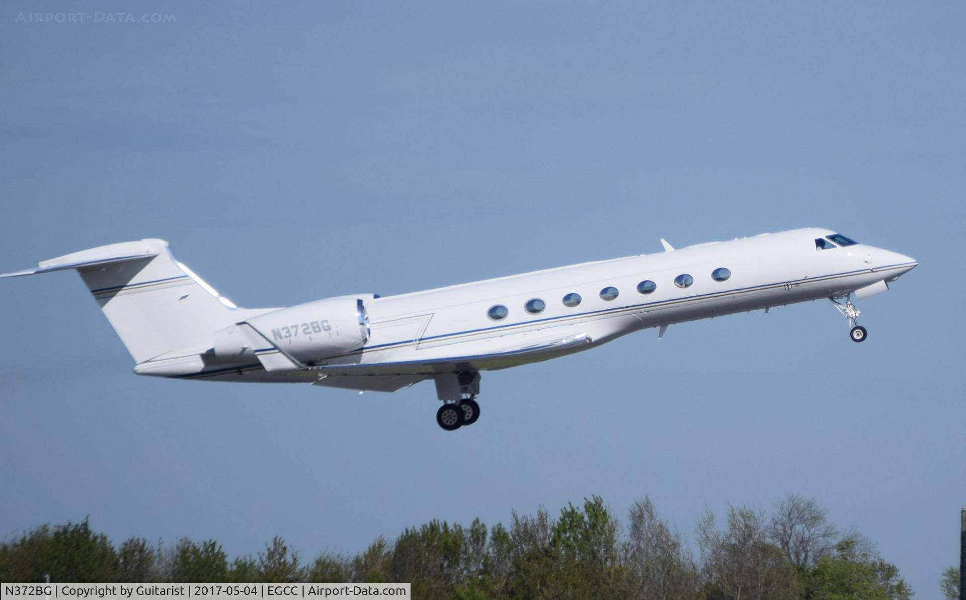N372BG, 2007 Gulfstream Aerospace GV-SP (G550) C/N 5164, At Manchester
