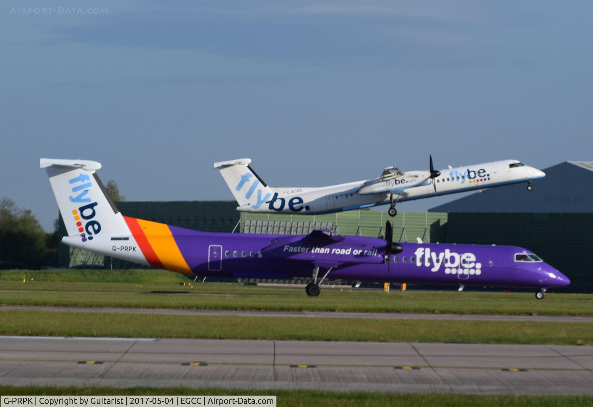G-PRPK, 2008 Bombardier DHC-8-402 Dash 8 C/N 4203, At Manchester