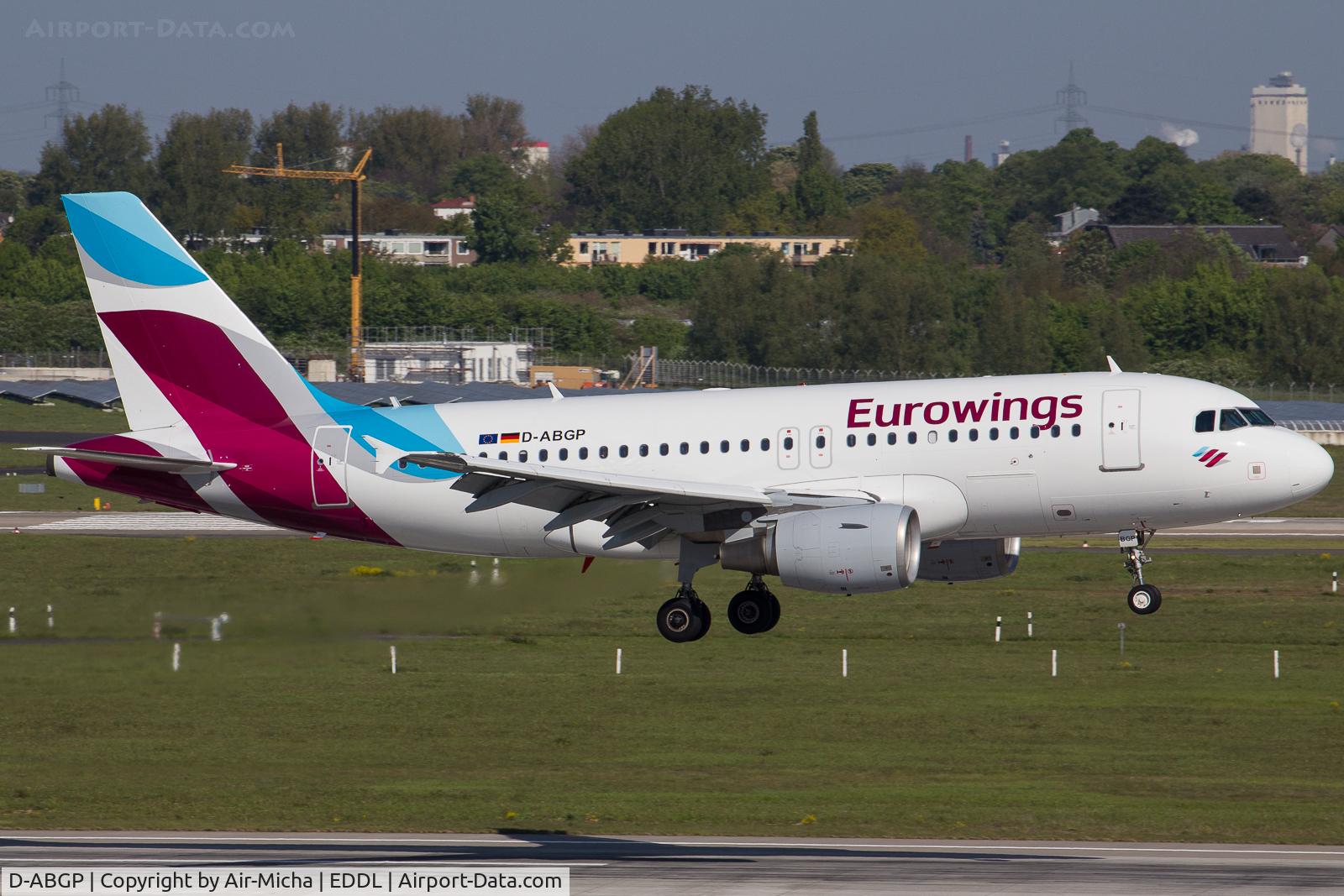 D-ABGP, 2008 Airbus A319-112 C/N 3728, Eurowings