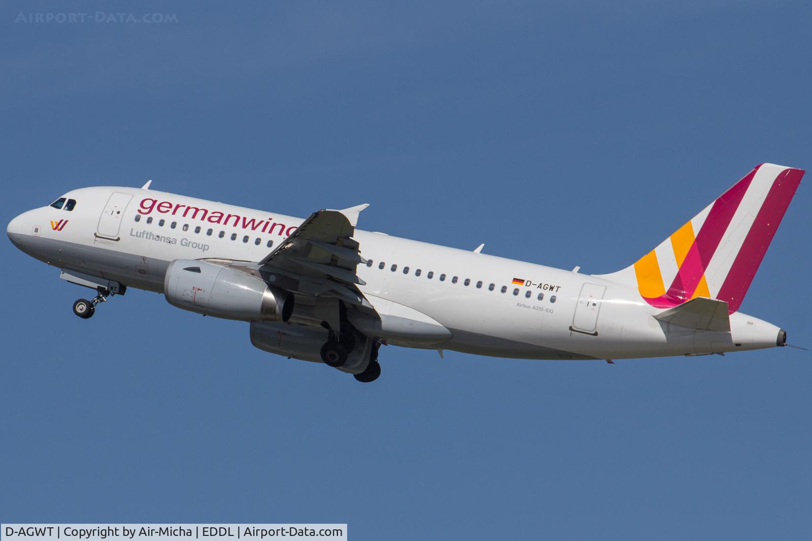 D-AGWT, 2012 Airbus A319-132 C/N 5043, Germanwings