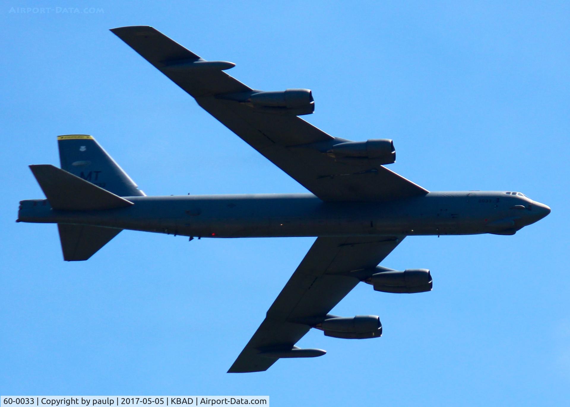 60-0033, 1960 Boeing B-52H Stratofortress C/N 464398, At Barksdale Air Force Base.