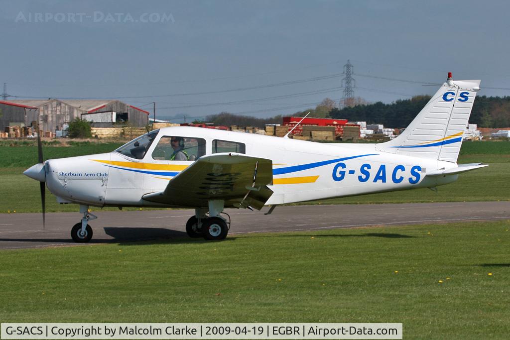 G-SACS, 1988 Piper PA-28-161 Cadet C/N 28-41047, Piper PA-28-161 Cadet at The John McLean Aerobatics Trophy Meeting, Breighton Airfield. April 19th 2009.