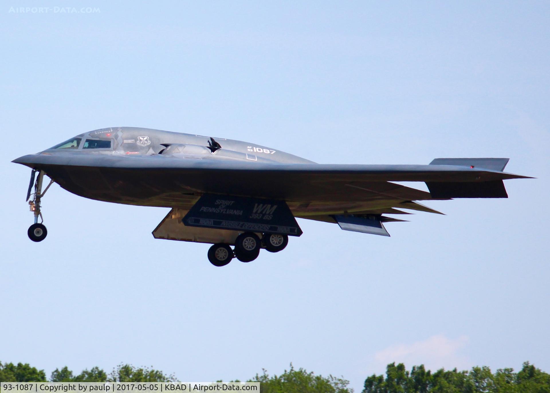 93-1087, 1993 Northrop Grumman B-2A Spirit C/N 1020/AV-20, At Barksdale Air Force Base.