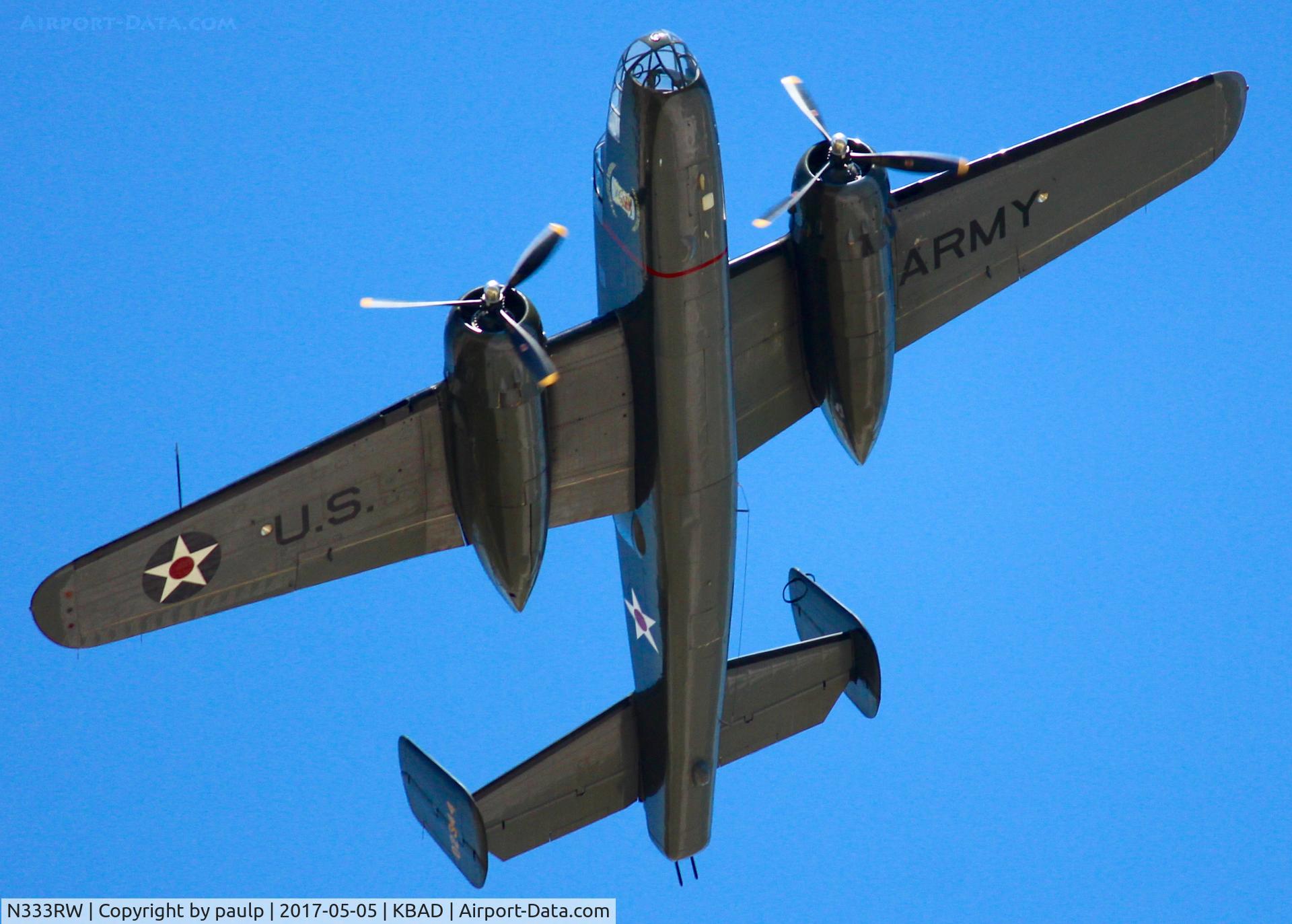 N333RW, 1944 North American B-25N Mitchell C/N 108-47488, At Barksdale Air Force Base.