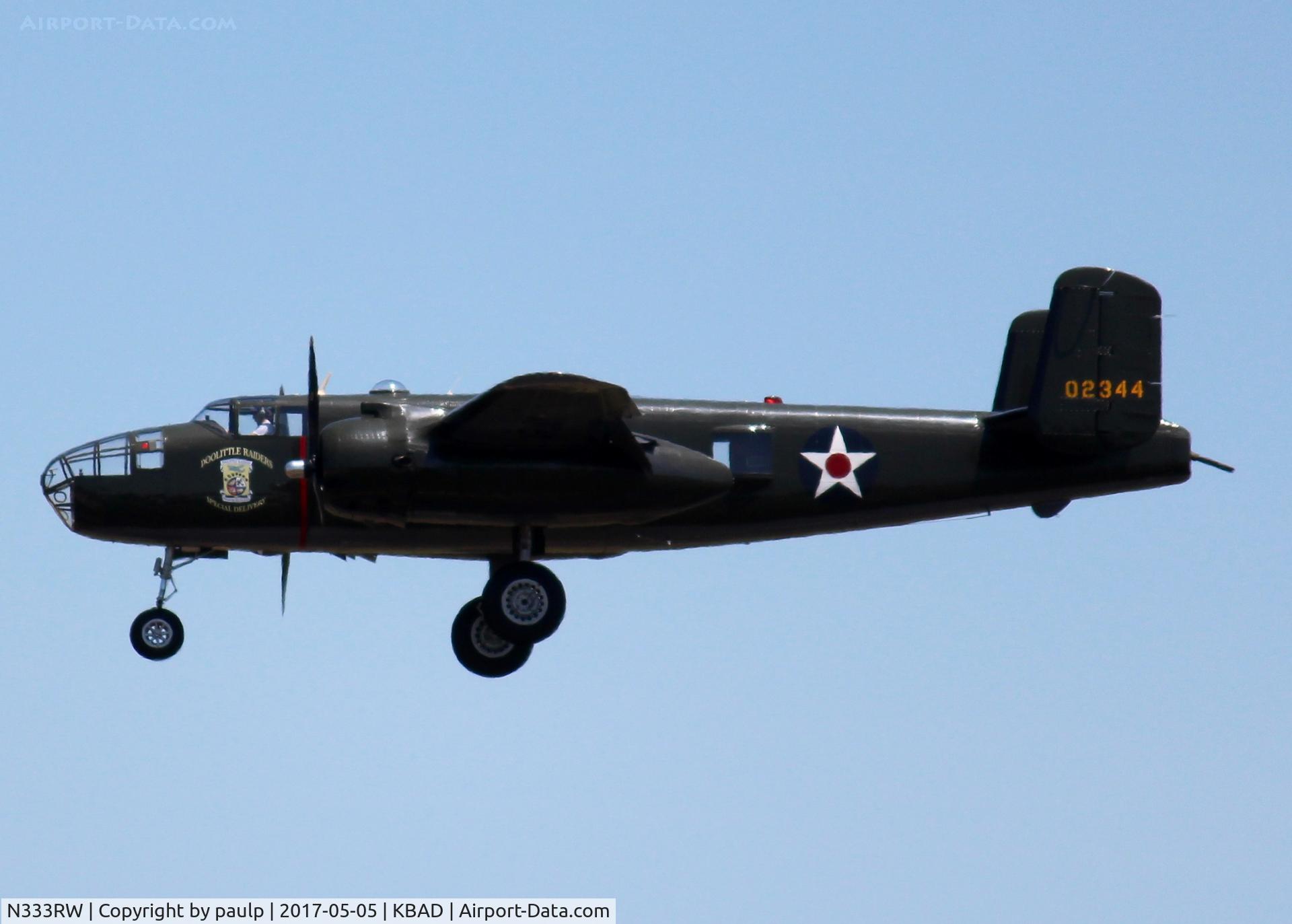 N333RW, 1944 North American B-25N Mitchell C/N 108-47488, At Barksdale Air Force Base.