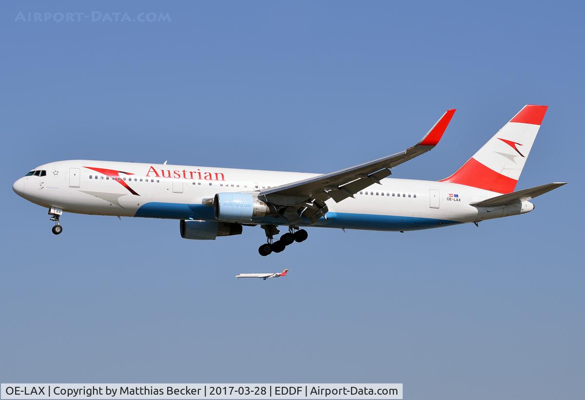 OE-LAX, 1992 Boeing 767-3Z9/ER C/N 27095, OE-LAX
