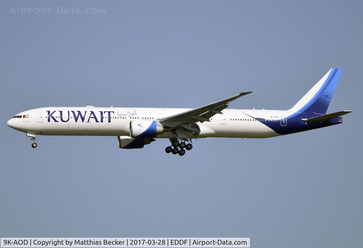 9K-AOD, 2016 Boeing 777-300/ER C/N 62562, 9K-AOD