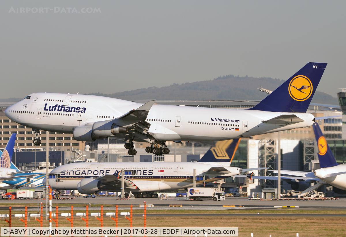 D-ABVY, 2000 Boeing 747-430 C/N 29869, D-ABVY