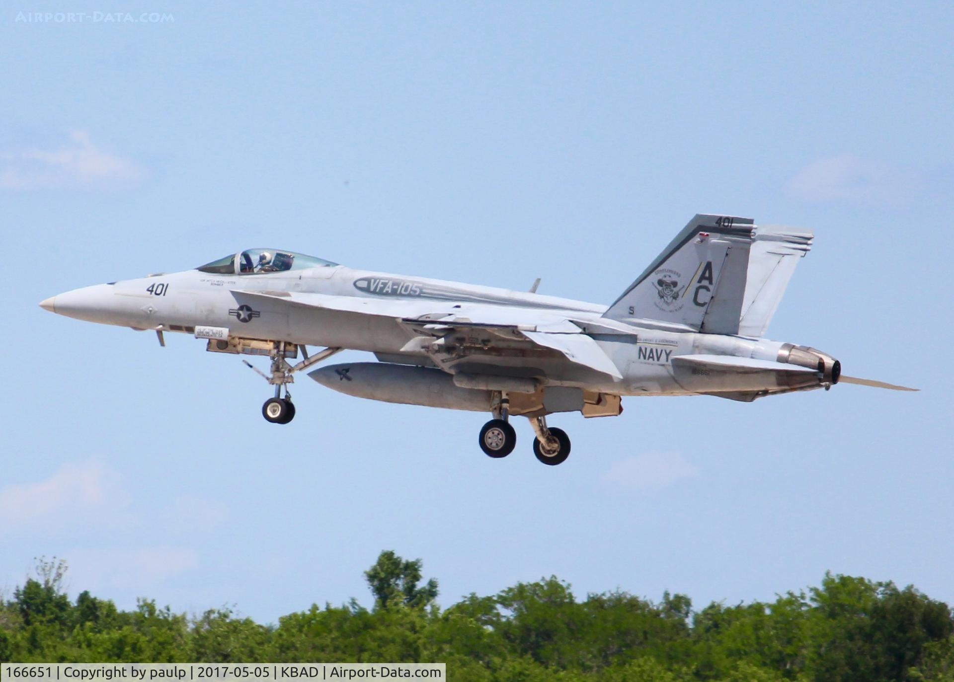 166651, Boeing F/A-18E Super Hornet C/N E114, At Barksdale Air Force Base.