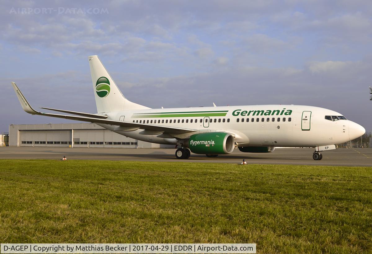 D-AGEP, 1998 Boeing 737-75B C/N 28102, D-AGEP