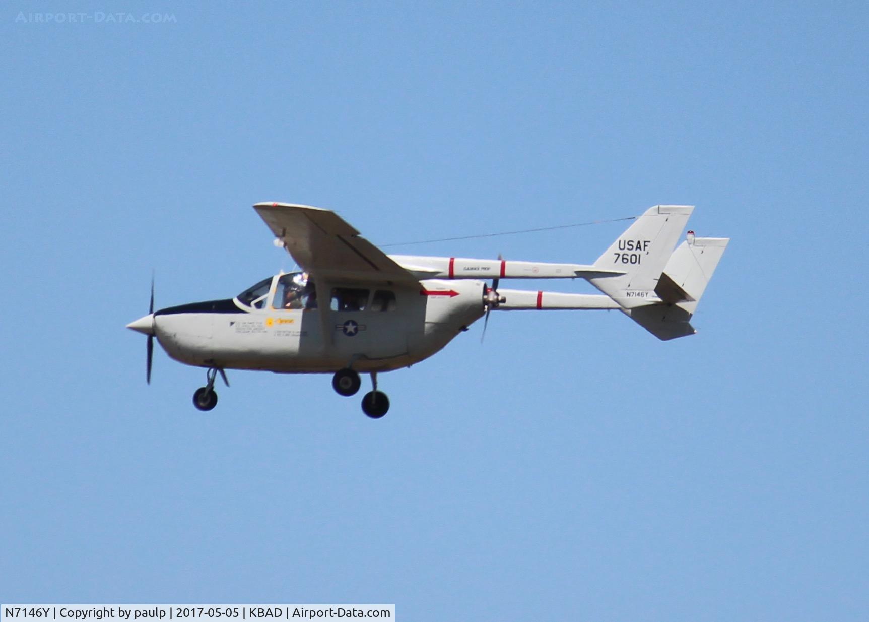 N7146Y, 1969 Cessna M337B (O-2A) Super Skymaster C/N 337M-0399 (69-7601), At Barksdale Air Force Base.