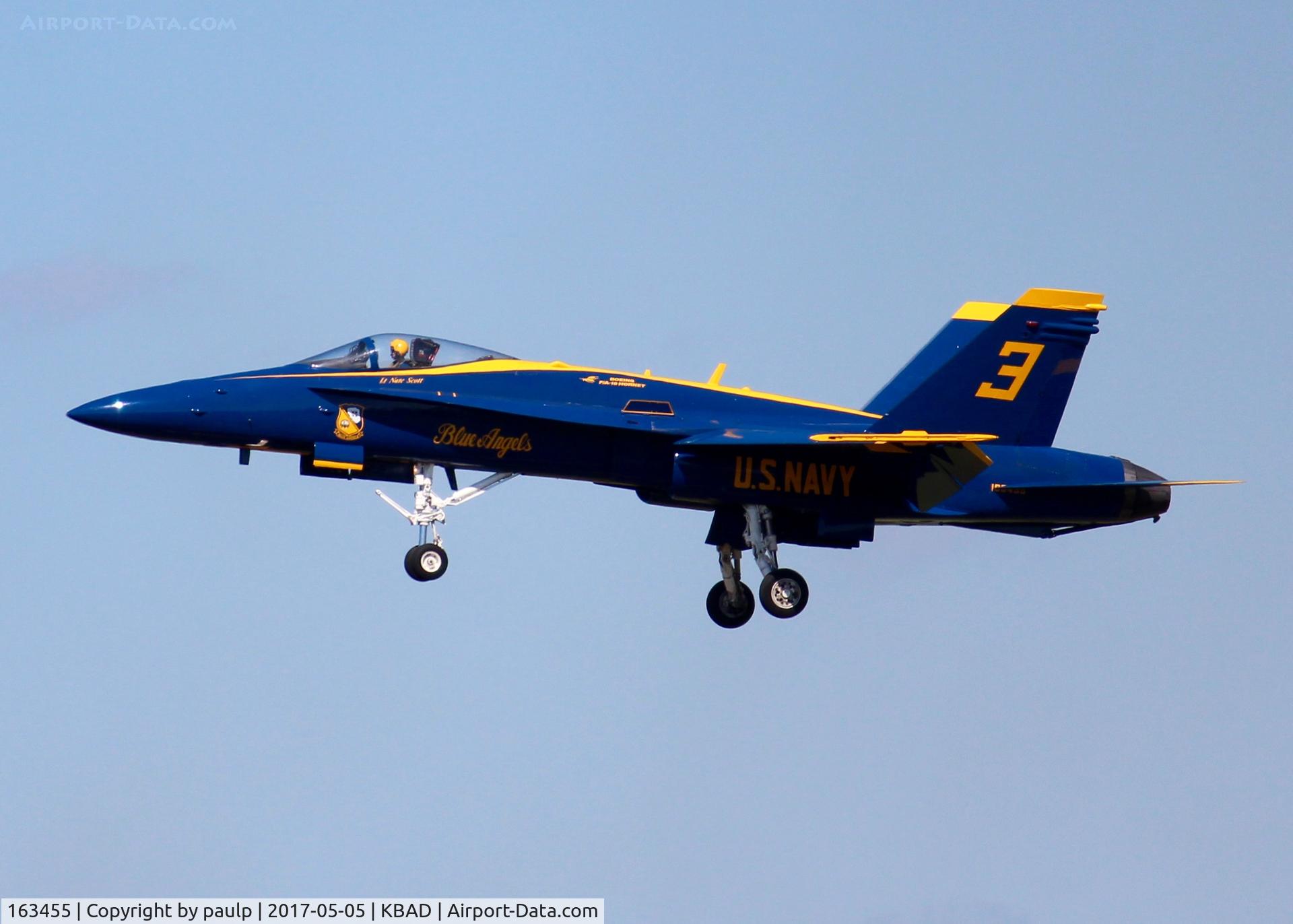 163455, 1988 McDonnell Douglas F/A-18C Hornet C/N 0669/C022, At Barksdale Air Force Base.