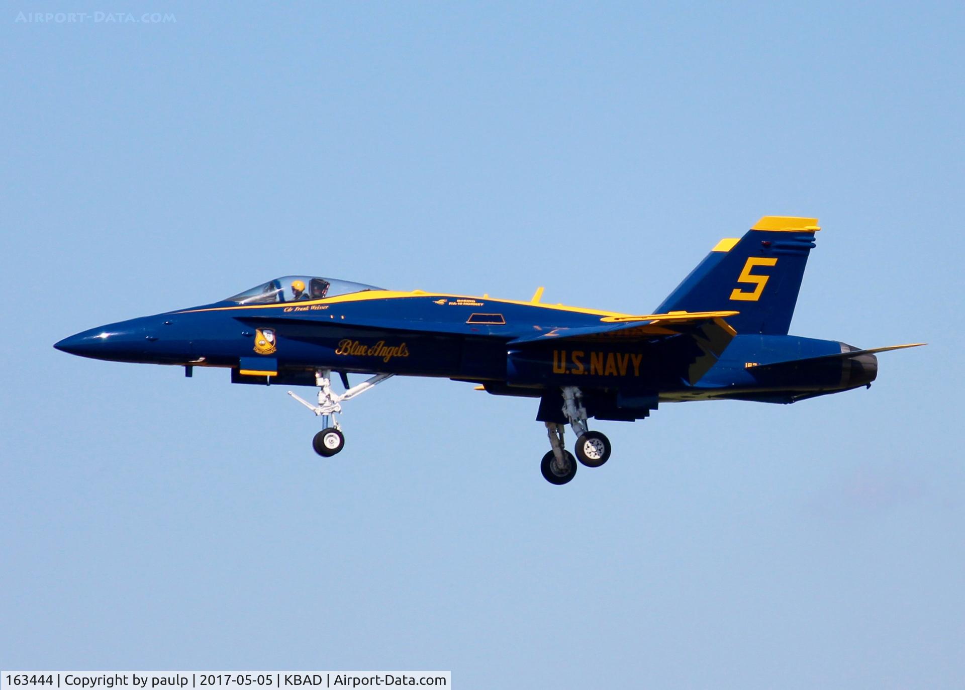 163444, 1987 McDonnell Douglas F/A-18C Hornet C/N 0648/C015, At Barksdale Air Force Base.