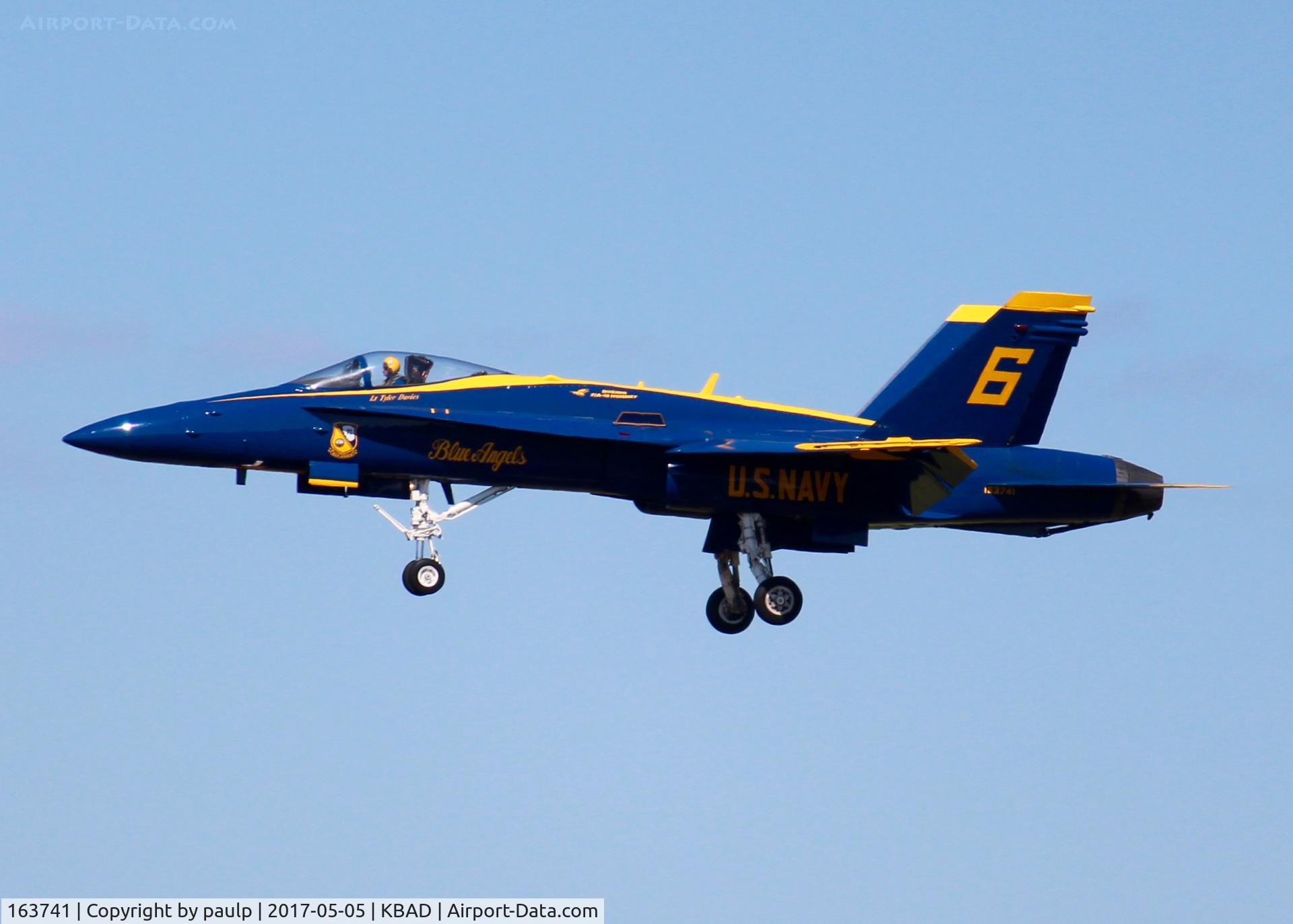 163741, 1989 McDonnell Douglas F/A-18C Hornet C/N 0812/C100, At Barksdale Air Force Base.