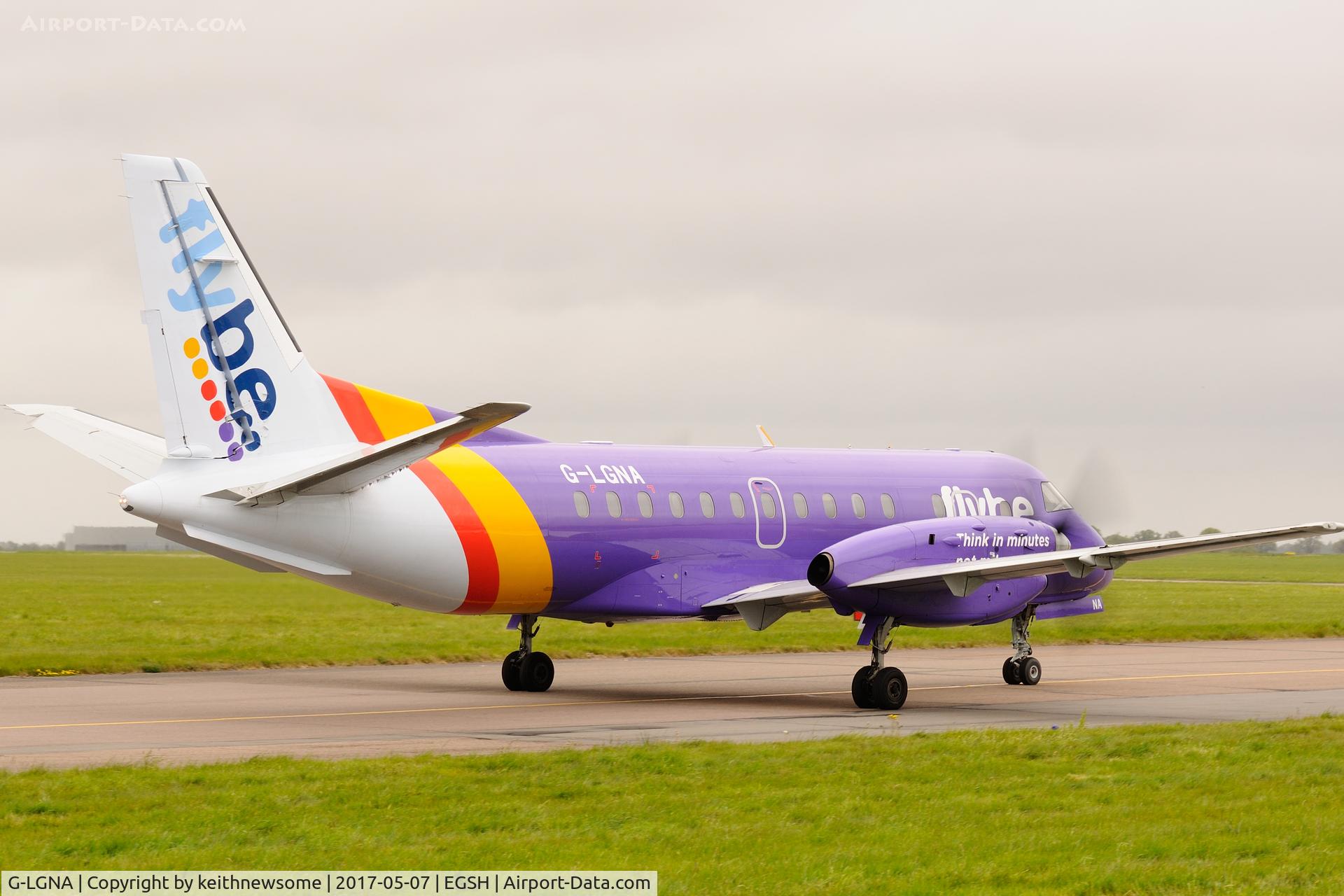 G-LGNA, 1990 Saab 340B C/N 340B-199, Arriving from Jersey.
