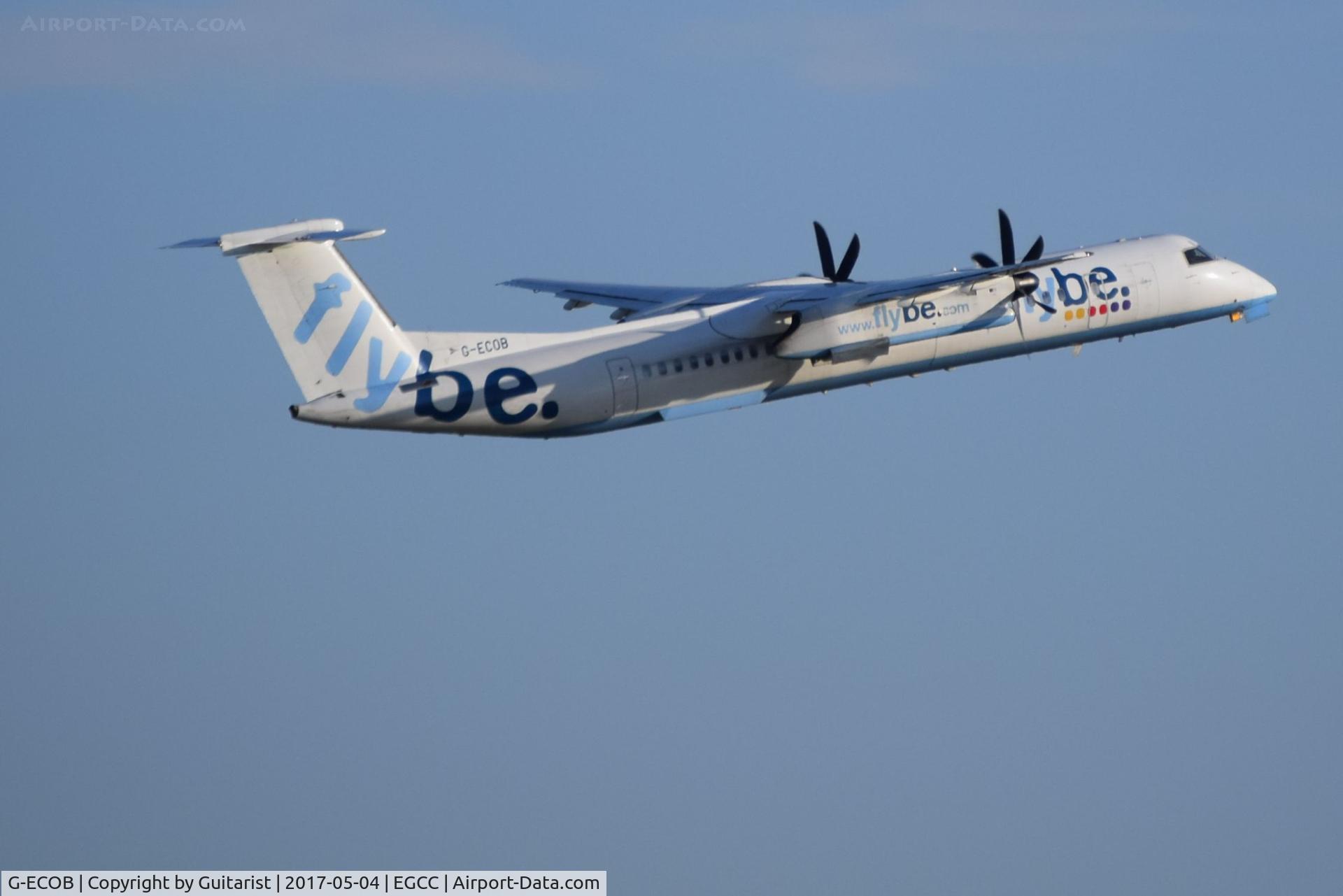 G-ECOB, 2007 De Havilland Canada DHC-8-402Q Dash 8 C/N 4185, At Manchester