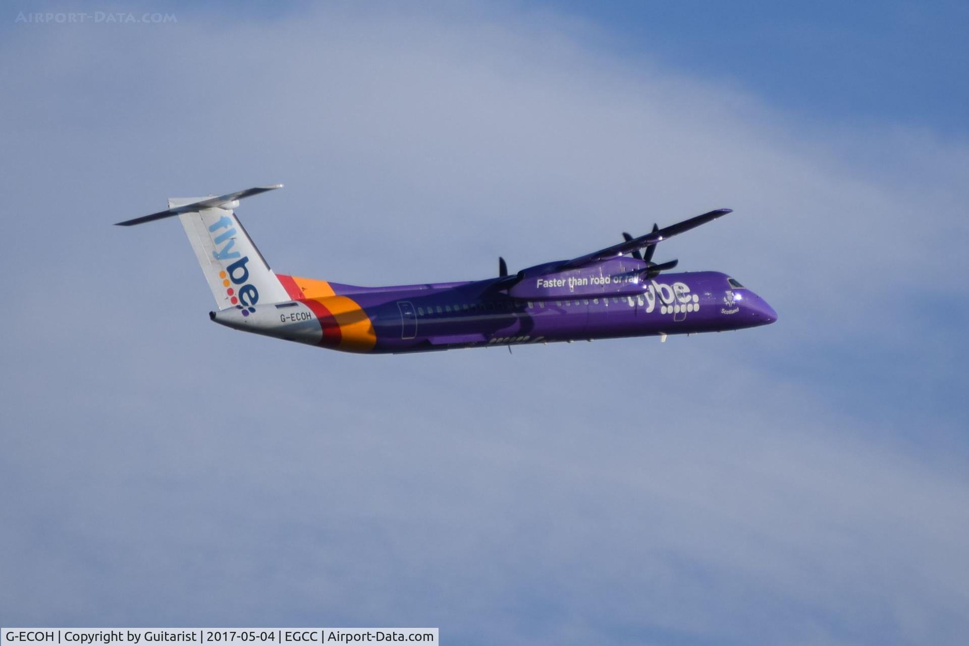 G-ECOH, 2008 De Havilland Canada DHC-8-402Q Dash 8 C/N 4221, At Manchester