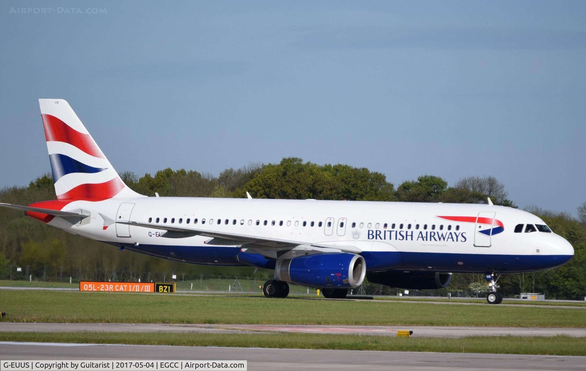 G-EUUS, 2007 Airbus A320-232 C/N 3301, At Manchester